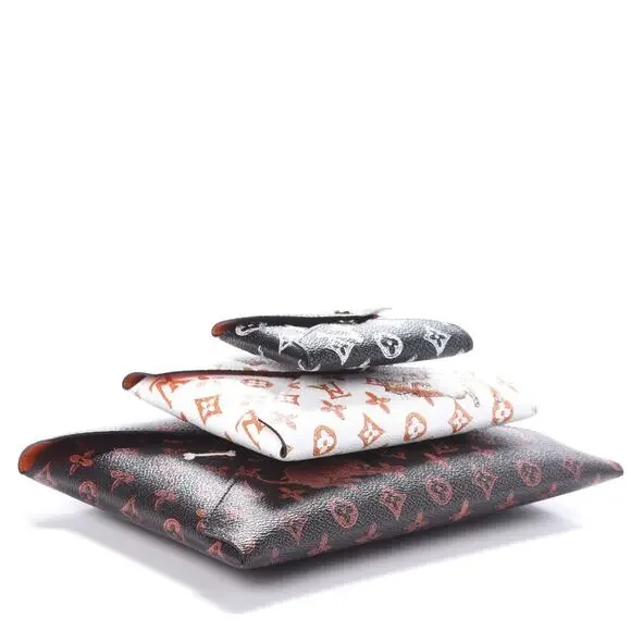 Louis Vuitton Catogram Kirigami bags 3-Pochettes Grace Coddington cats LV Rare - Picture 4 of 15